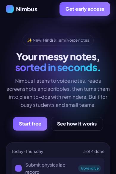 Startup landing template preview