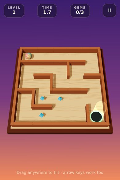 Marble Maze 3D template preview