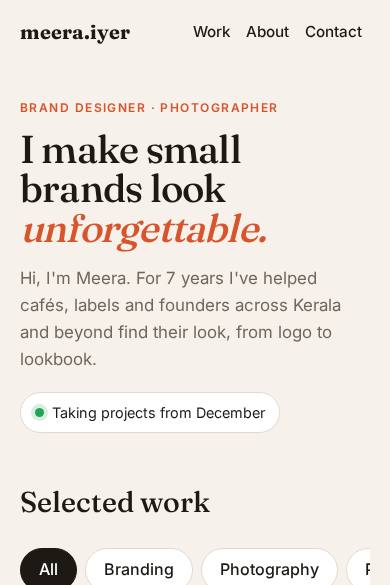 Portfolio template preview