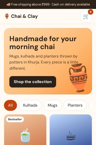 Online shop template preview