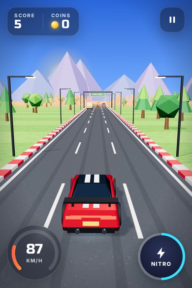 Turbo Rush — 3D Racing Game template preview